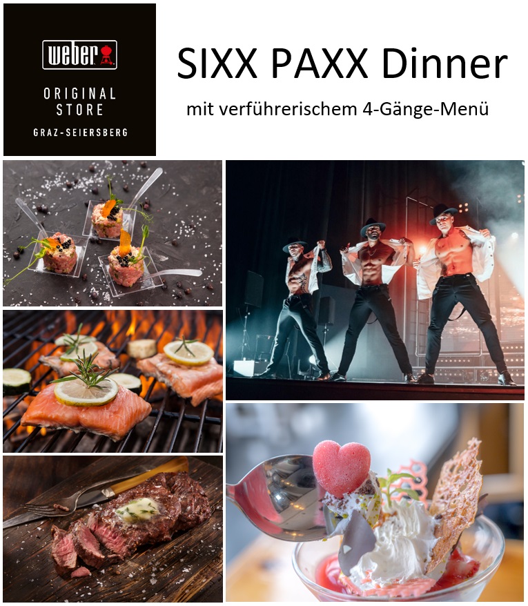 Eintrittskarte: SIXX PAXX Dinner