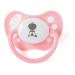 POS34314 - Weber Babyschnuller rosa/weiß mit Säckchen