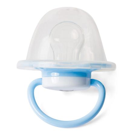 POS34414 - Weber Babyschnuller blau/weiß mit Säckchen