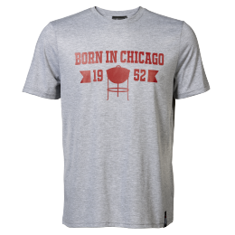 18313 - Born in Chicago T-Shirt Men Grey XXL