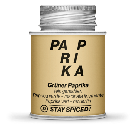 50154xM - Paprika grün gemahlen, 170ml Schraubdose