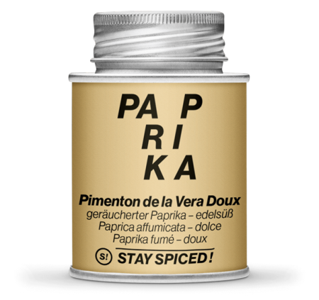50155xM - Pimenton de la Vera Doux - Paprika geräuchert edelsüß/mild, 170ml Schraubdose