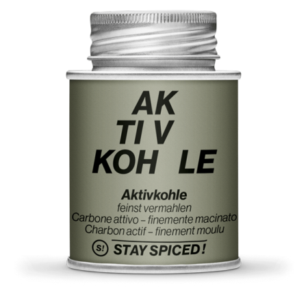 50391xM - Aktivkohle, Lebensmittelecht, 170ml Schraubdose