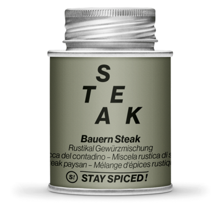 61012xM - Stay Spiced! Bauern Steak rustikal Gew&uuml;rzzubereitung, 170ml Schraubdose