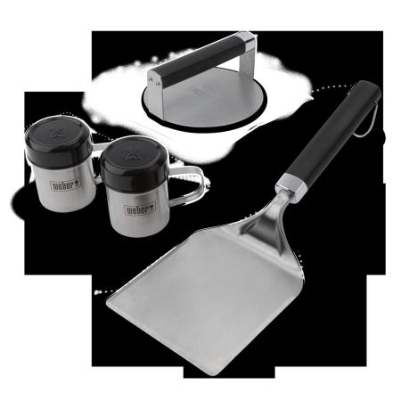 3401364 - Weber Plancha Smashed Burger Set, 4-teilig
