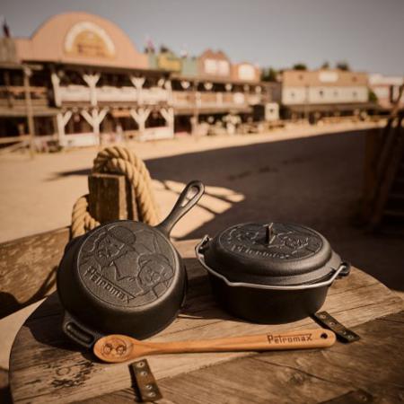 SET-SH - Petromax Set Gusseisenpfanne + Dutch Oven + Holzl&ouml;ffel -Bud Spencer&Terence Hill Edition